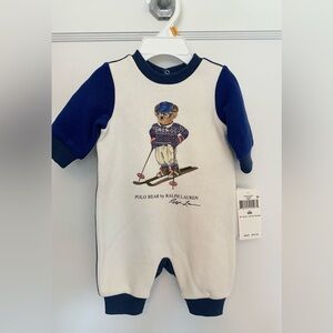 NWT Newborn Ralph Lauren Bear One Piece